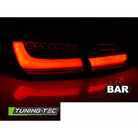 Fanali Posteriori LED Bar Sequenziali Rosso Fumè per BMW F30 (2011-2018)