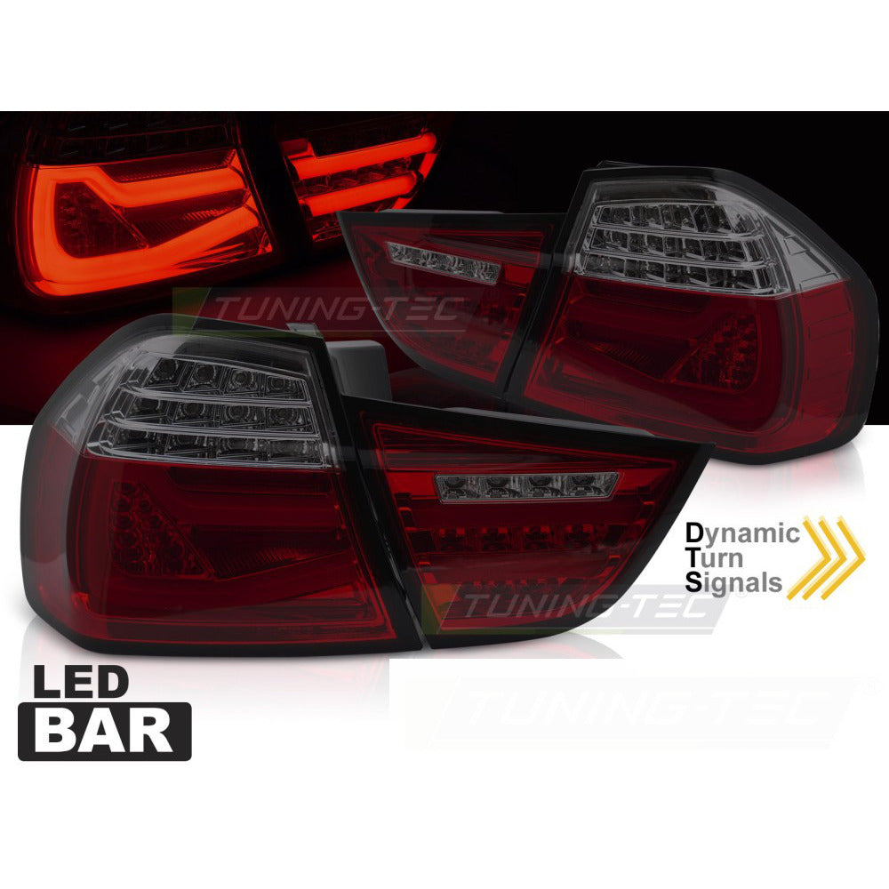 LED Bar Fanali Posteriori Rosso Fumé Sequenziali per BMW E90 (2009-2011)