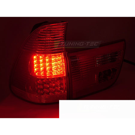 LED Fanali Posteriori Rosso Bianco per BMW X5 E53 (09.99-10.03) Fanali