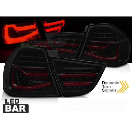 LED Bar Fanali Posteriori Nero Fumé Sequenziali per BMW E90 (2009-2011) Fanali