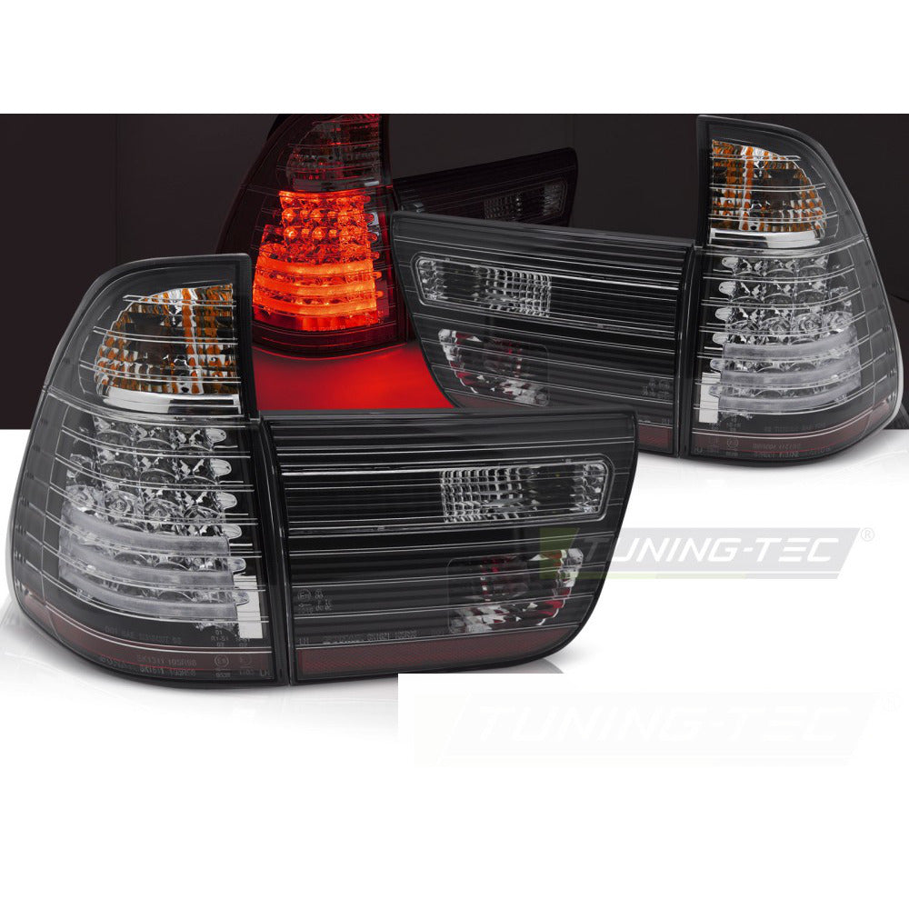 LED Fanali Posteriori Nero per BMW X5 E53 (09.99-10.03) Fanali Posteriori Neri