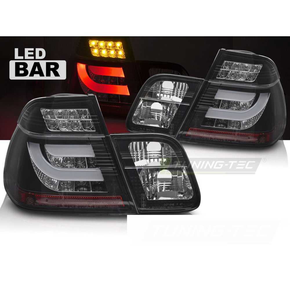 LED Fanali Posteriori Nero per BMW E46 98-01 Berlina