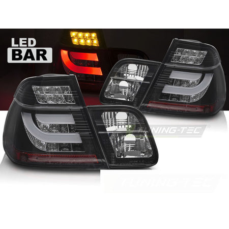 LED Fanali Posteriori Nero per BMW E46 98-01 Berlina