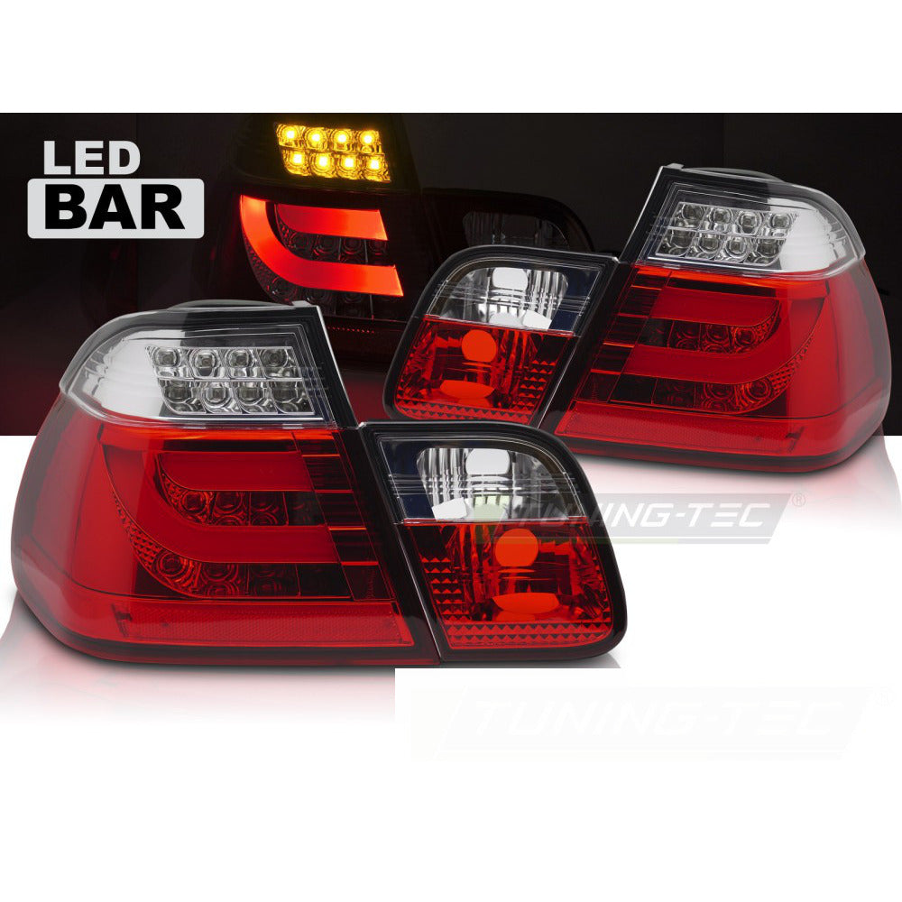 LED Fanali Posteriori Rosso Bianco per BMW E46 98-01 Berlina - Fanali