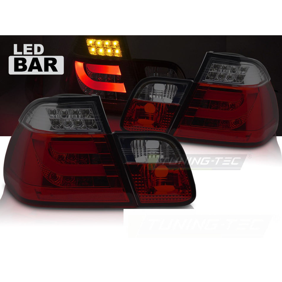 LED Fanali Posteriori Rosso Fumé per BMW E46 (01-05) Berlina Fanali Fumè