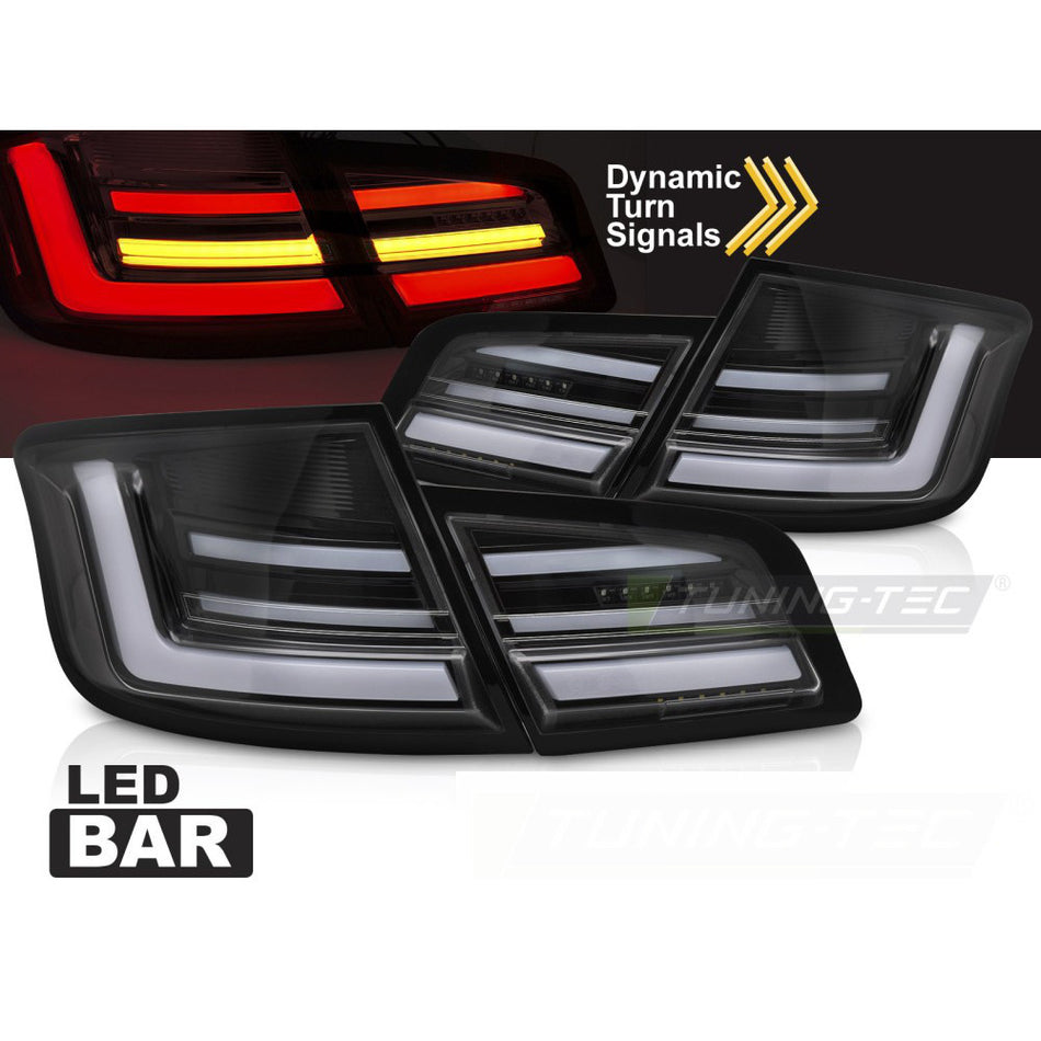 LED Bar Fanali Posteriori Nero Lucido Sequenziali per BMW F10 (2010-2013)
