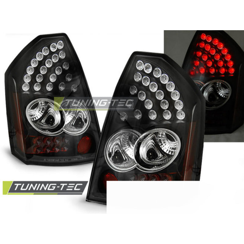 Fanali Posteriori Neri LED per Chrysler 300C (2005-2008)