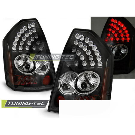 Fanali Posteriori Neri LED per Chrysler 300C (2005-2008)