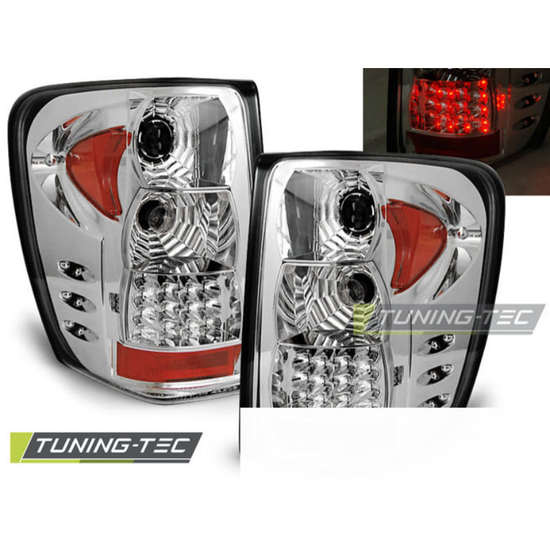 Jeep Grand Cherokee 99-05.05 Cromato LED Fari a LED Anteriori in Cromo