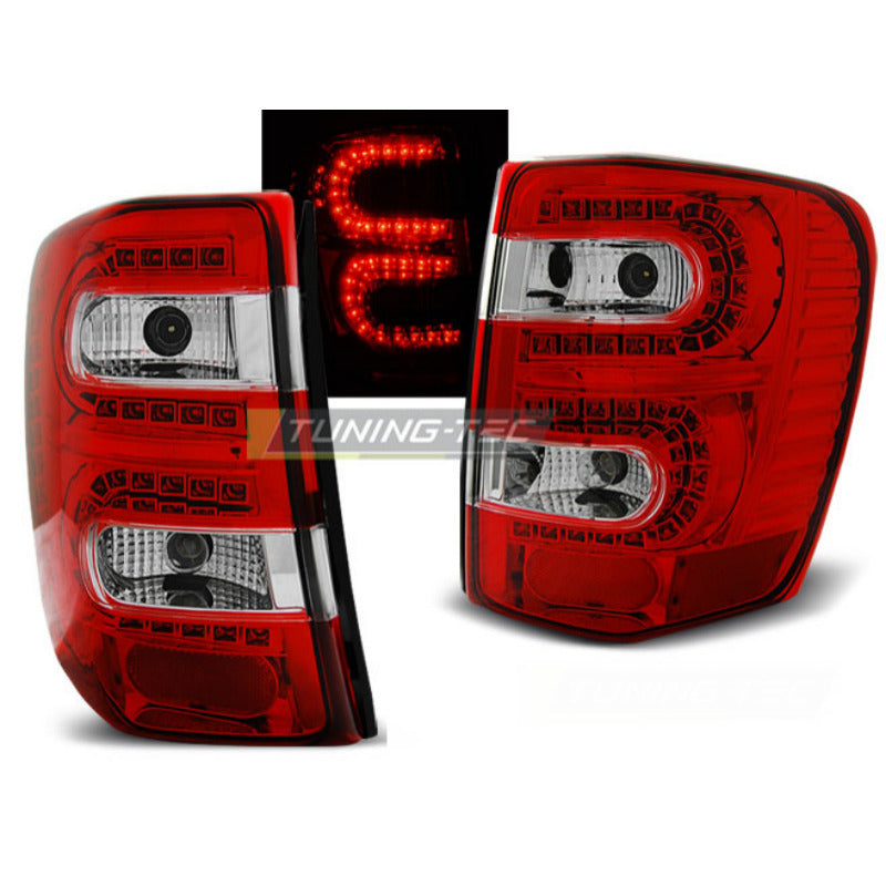 Jeep Grand Cherokee 99-05.05 Luci LED Rosse e Bianche per Esterni Auto