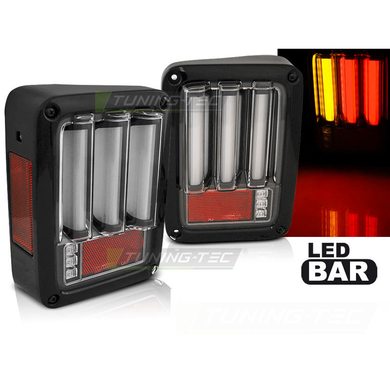 Jeep Wrangler Jk 07-18 LED Bar Nero per Jeep Wrangler JK (2007-2018)