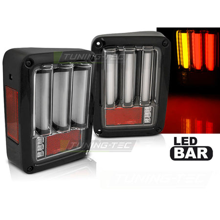 Jeep Wrangler Jk 07-18 LED Bar Nero per Jeep Wrangler JK (2007-2018)