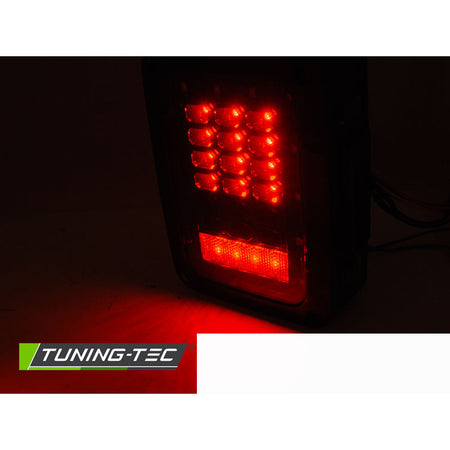 Jeep Wrangler Jk 07-18 LED Fumé Fari Anteriori Fumè 2 Pezzi Omologati TUV