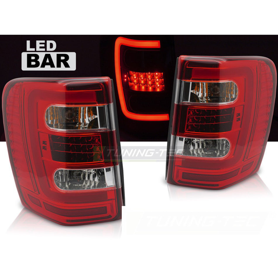 Jeep Grand Cherokee 99-05.05 Luci LED Rosse e Bianche Accessorio Tuning Auto