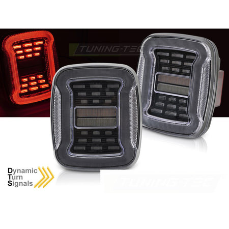 Fanali Posteriori Bianchi LED per Jeep Wrangler YJ 91-96 TJ 96-06
