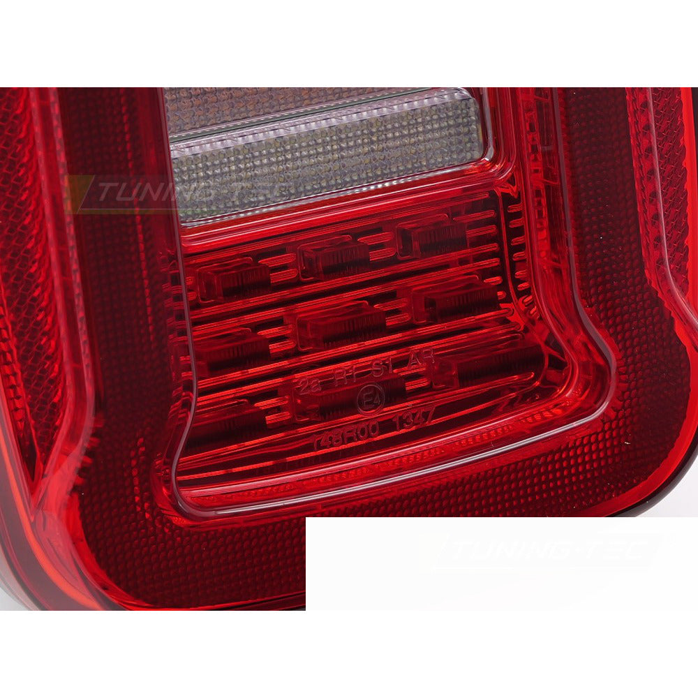 Jeep Wrangler Yj 91-96 / Tj 96-06 Rosso Bianco LED - Fari a LED Anteriori