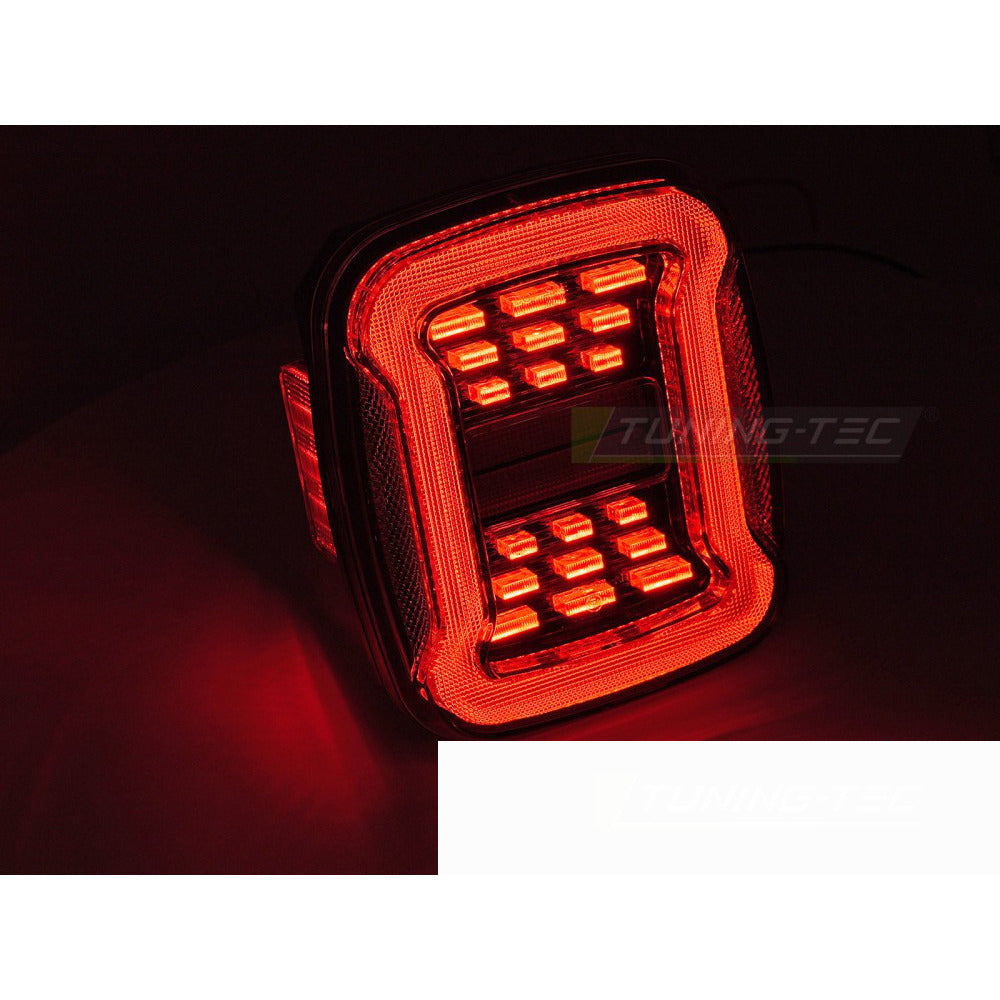 Jeep Wrangler Yj 91-96 / Tj 96-06 Rosso Bianco LED - Fari a LED Anteriori