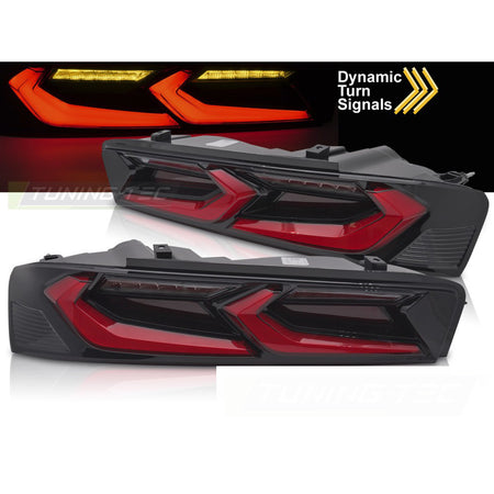 LED Tailights Rosso Nero per Chevrolet Camaro (2016-2018) Universale