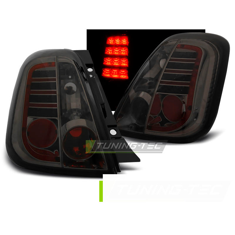 Fiat 500 07-15 Fumé LED Fari Posteriori a LED Fumè per Fiat 500 (2007-2015)