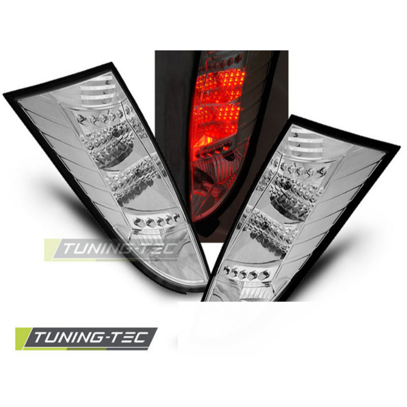 Ford Focus Mk1 10.98-10.04 Cromato LED con Luci a LED Anteriori e Posteriori