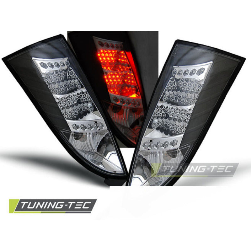 Ford Focus Mk1 10.98-10.04 Nero LED Fari Anteriori a LED Scuri 2 Pezzi