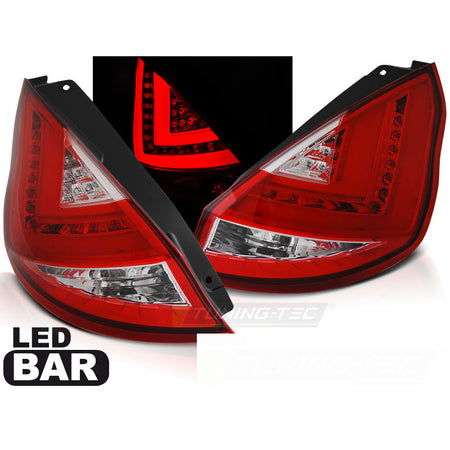 Ford Fiesta Mk7 08-12 Hb Barra LED Rossa Bianca Anteriore Esterno Accessorio