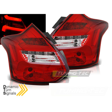 Ford Focus 3 11-10.14 Berlina 5 Porte Barra LED Sequenziale Ind. Rossa Bianca
