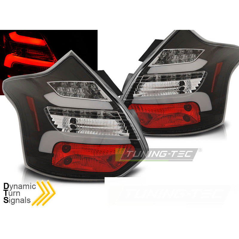 Ford Focus 3 11-10.14 Berlina 5 Porte Barra LED Nera Indicatori Sequenziali