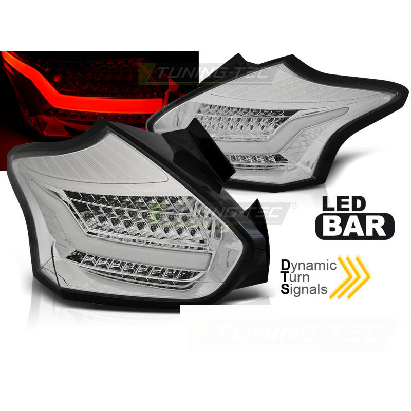 Ford Focus 3 15-18 Berlina 5 Porte Cromato Sequenziali LED per Illuminazione