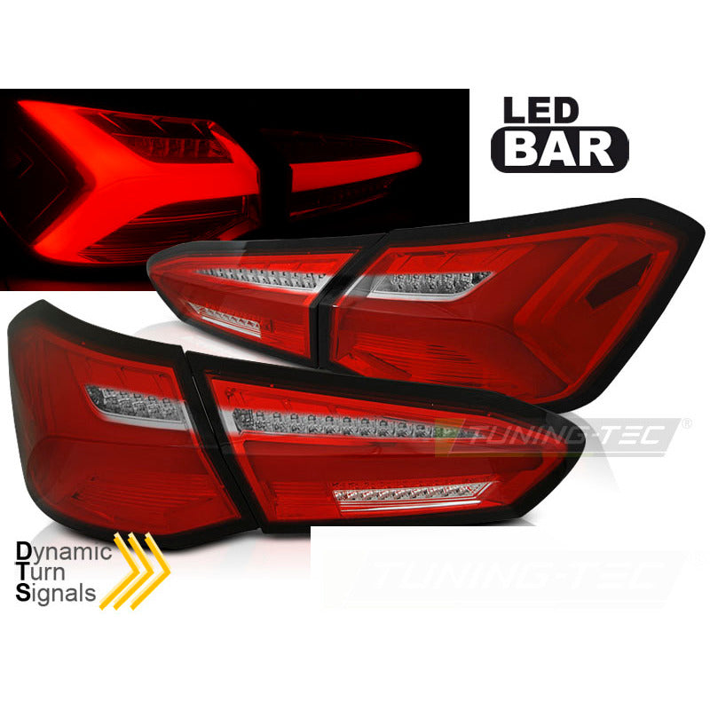 LED Fanali Posteriori Rosso Bianco Sequenziali per Ford Focus 4 (2018-2021)