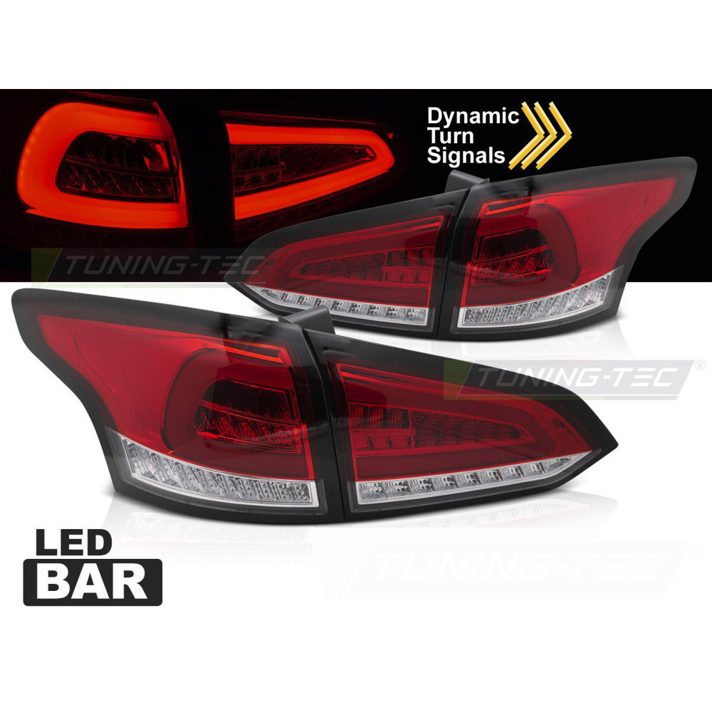 LED Fanali Posteriori Rosso Bianco Sequenziali per Ford Focus MK 3 SW