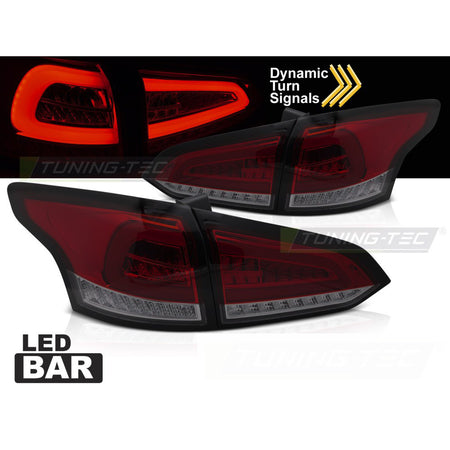 LED Fanali Posteriori Rosso Fumé Sequenziali per Ford Focus MK 3 SW (2011-2018)