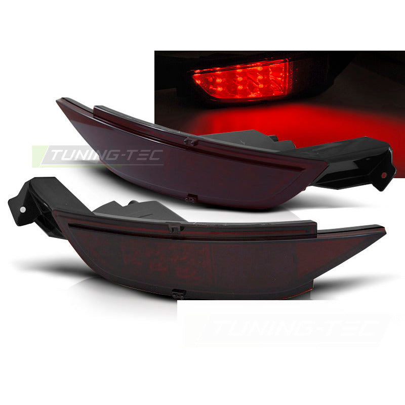 LED Fendinebbia Rosso Fumé Ford Fiesta Mk7 08-16, Luci Anteriori Rosse