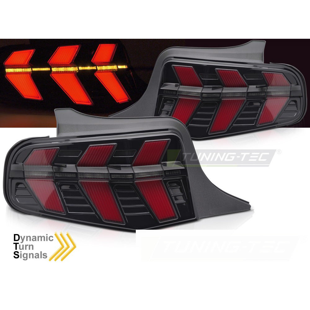 Ford Mustang 10-13 Nero LED Fari Anteriori LED Scuri per Auto Tuning