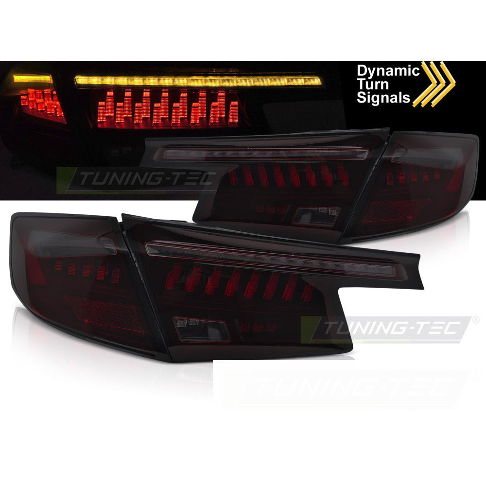 LED Fanali Posteriori Blac Rosso Fumé per Honda Civic XI (2021-2023) Berlina 5