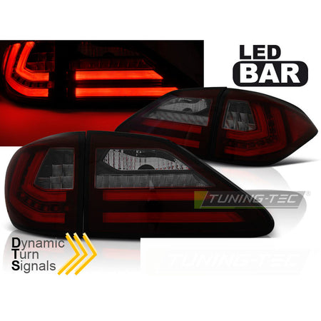 Lexus Rx Iii 350 09-12 Fari a LED Rosso Fumè per Esterni Auto Universale