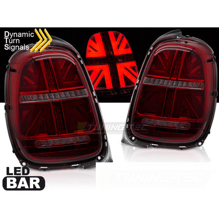 LED Fanali Posteriori Rosso Fumé Sequenziali per Mini Cooper F55 (2014-2017)