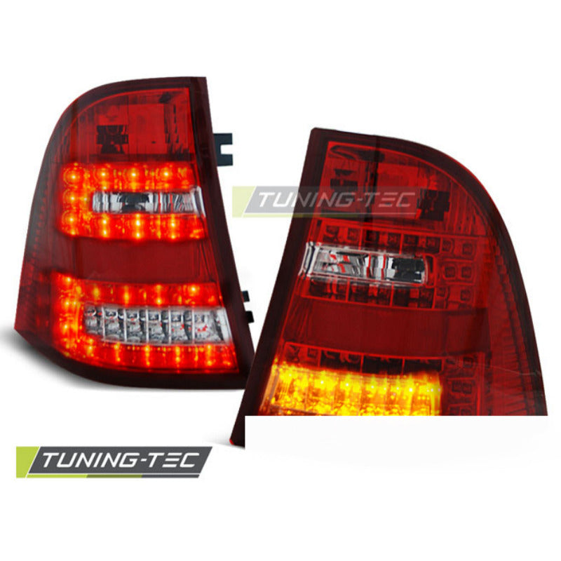 LED Fanali Posteriori Rosso Bianco per Mercedes W163 ML (03.98-05) Fanali
