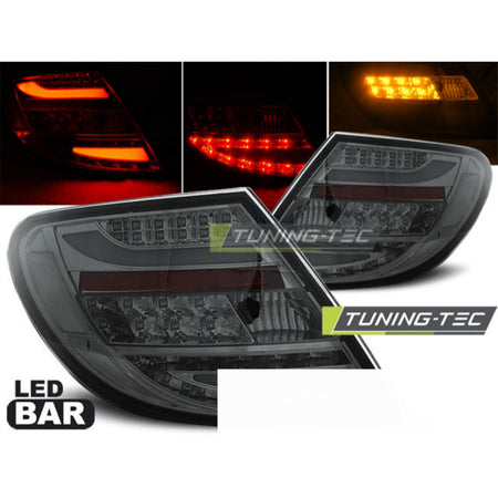 LED Fanali Posteriori Fumé per Mercedes-Benz Classe C W204 Berlina 07-10