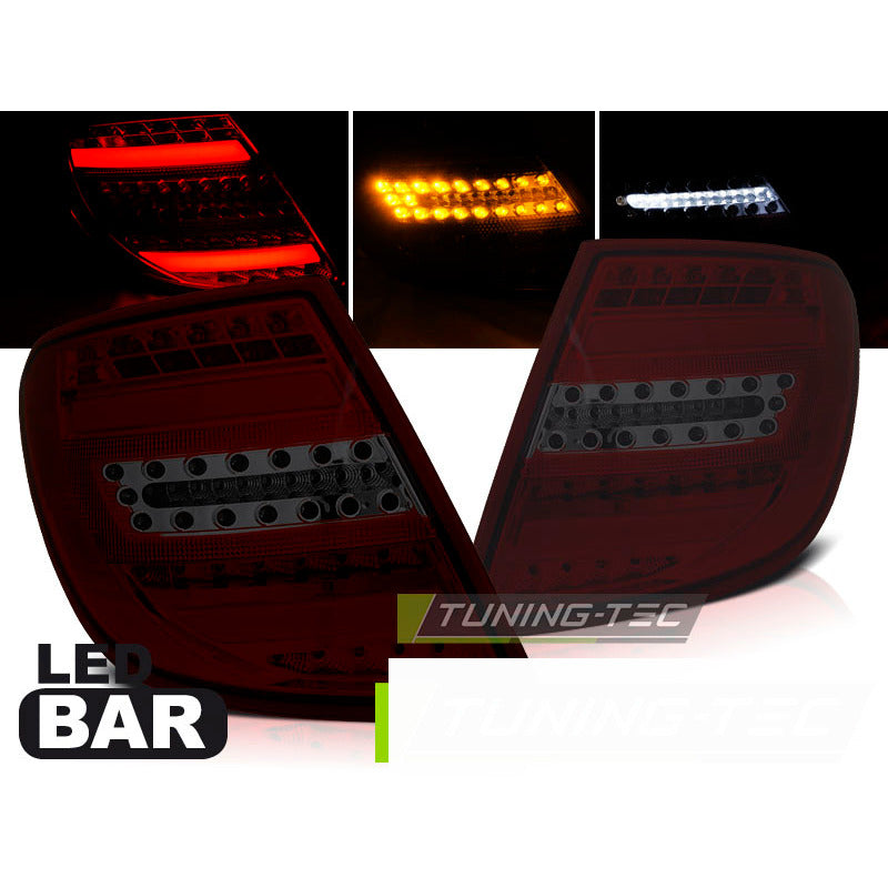 Mercedes C-Klasa W204 Kombi 07-10 Barra LED Fumè Rossa per Touring