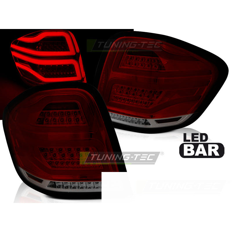 LED Bar Fanali Posteriori Rosso Fumé per Mercedes-Benz Classe M W164