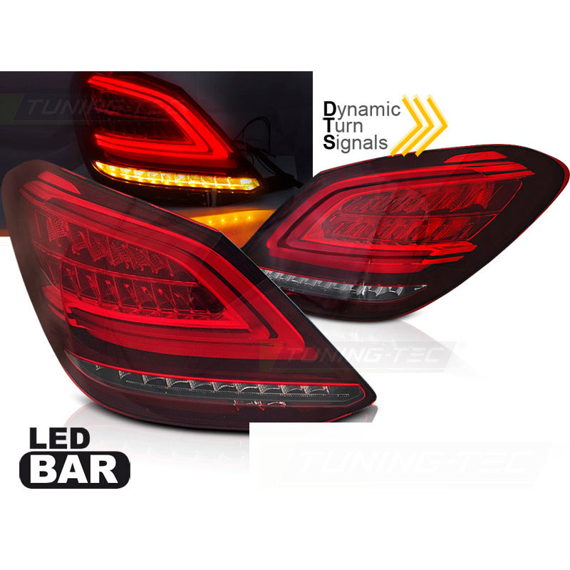LED Bar Fanali Posteriori Rosso Bianco Sequenziali per Mercedes Classe C W205