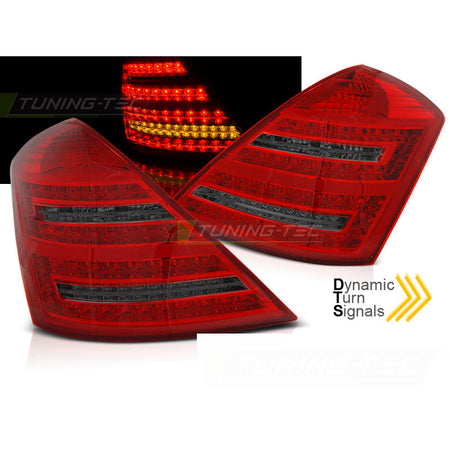 LED Fanali Posteriori Rosso Fumé Sequenziali per Mercedes W221 Classe S