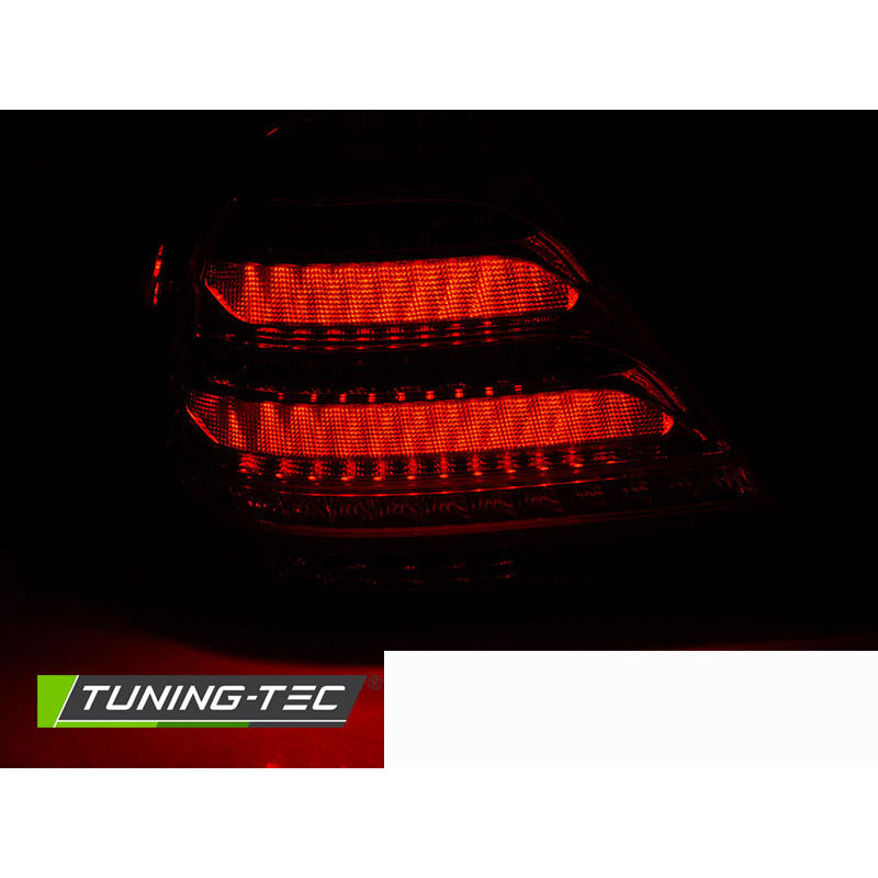 Mercedes W203 Berlina 04-07 Barra LED Fumè Rossa per Esterni Auto