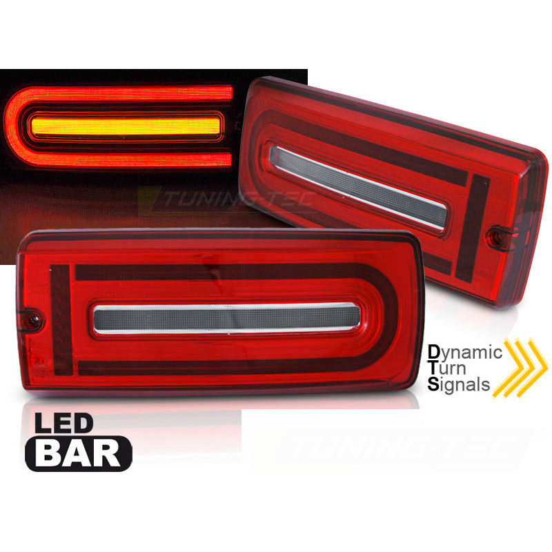 LED Bar Fanali Posteriori Rosso Bianco per Mercedes W463 Classe G (1990-2018)