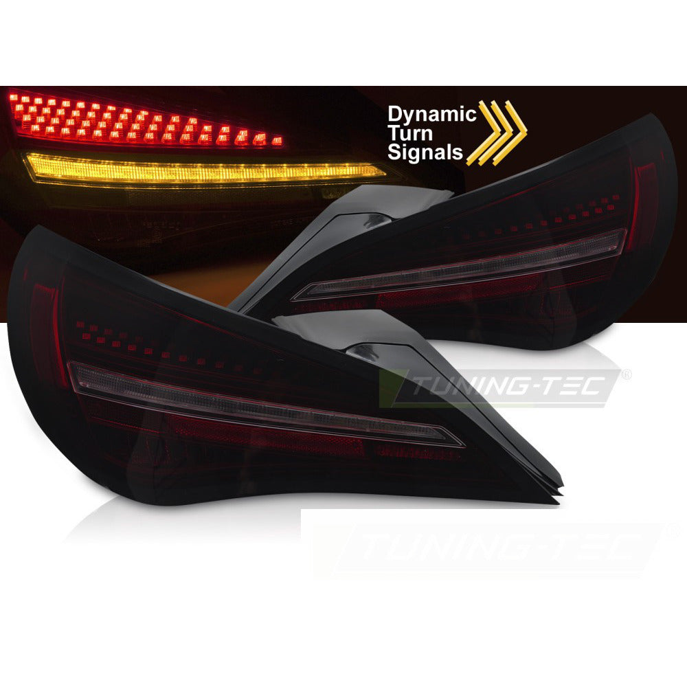 LED Fanali Posteriori Sequenziali Nero Rosso Fumé per Mercedes-Benz CLA C117