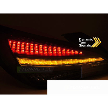 LED Fanali Posteriori Sequenziali Nero Rosso Fumé per Mercedes-Benz CLA C117