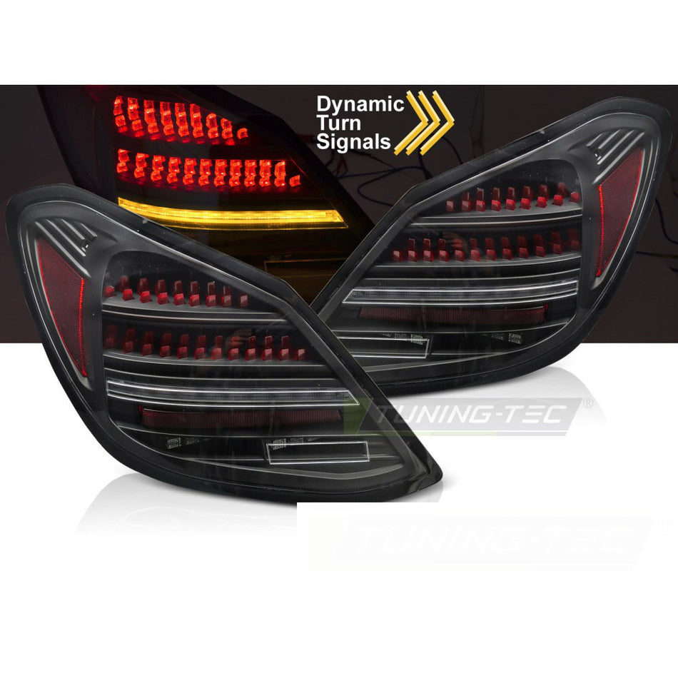 LED Fanali Posteriori Nero Rosso Sequenziali per Mercedes-Benz Classe C W205