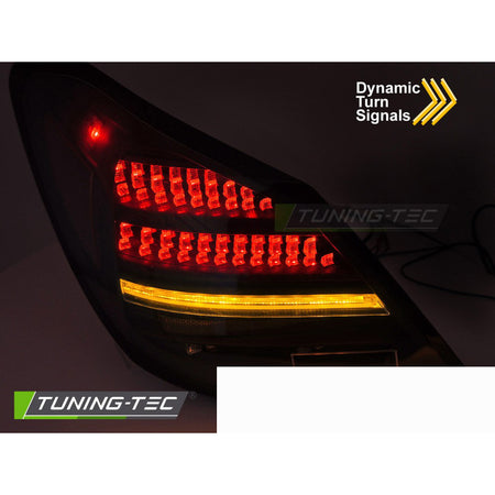LED Fanali Posteriori Nero Rosso Sequenziali per Mercedes-Benz Classe C W205