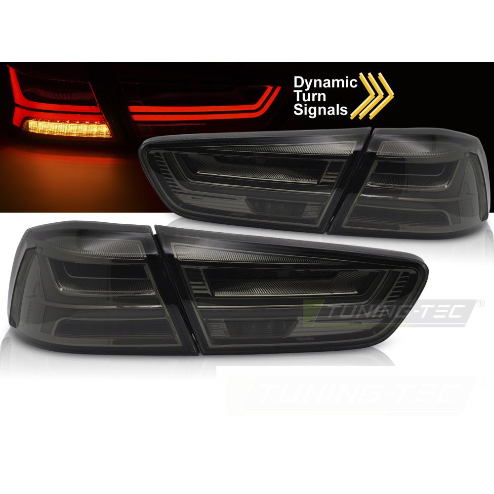 LED Fanali Posteriori Fumé per Mitsubishi Lancer 8 Berlina 08-16 / Lancer